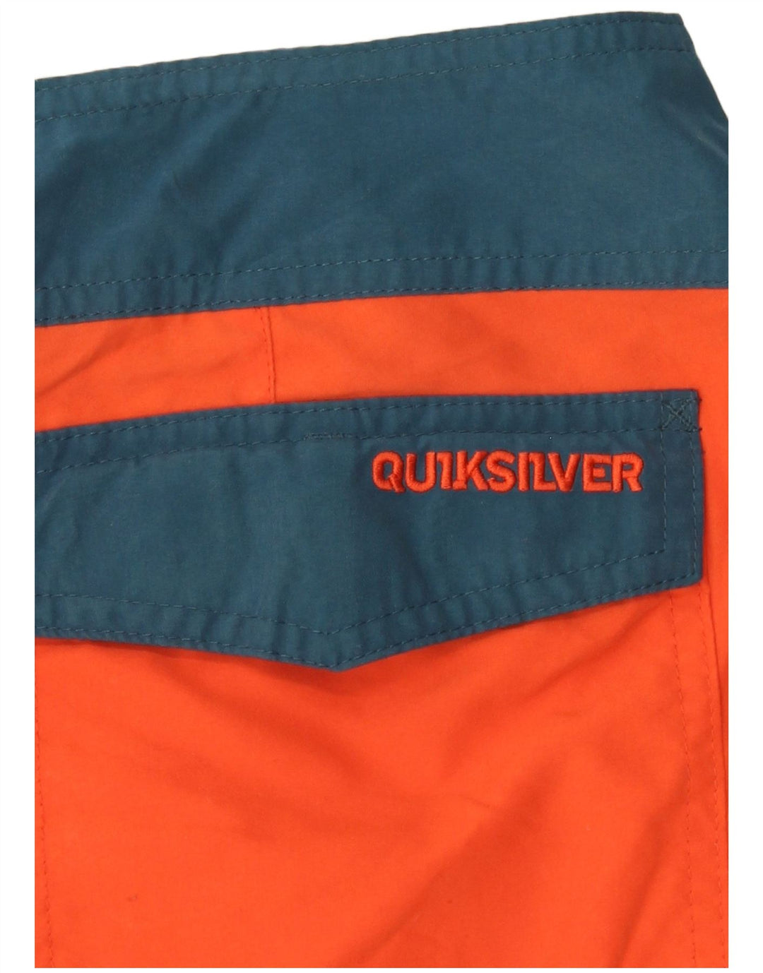 QUIKSILVER Mens Swimming Shorts Large Orange Colourblock