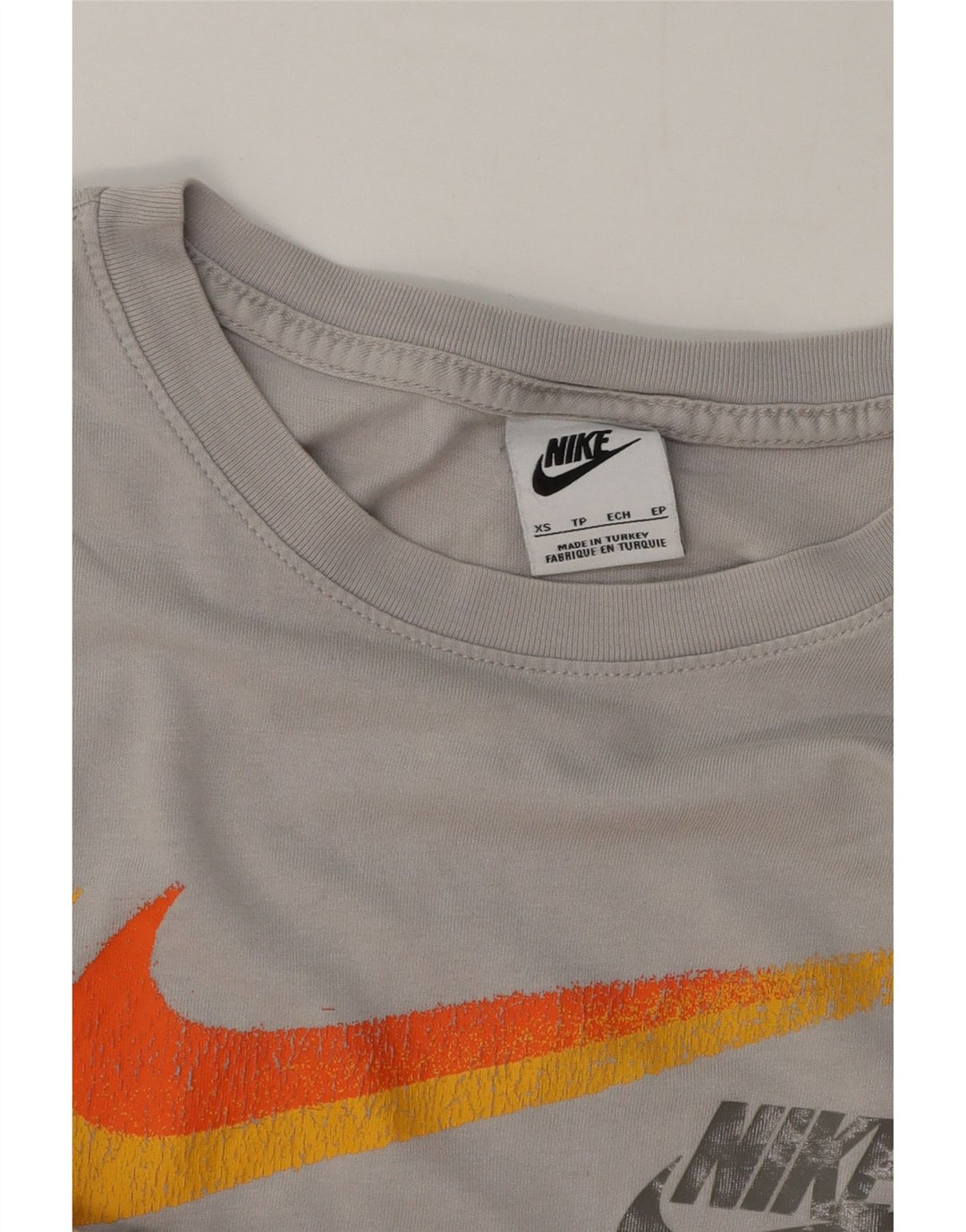 Nike Mens Graphic T-Shirt Top XS Grey Cotton