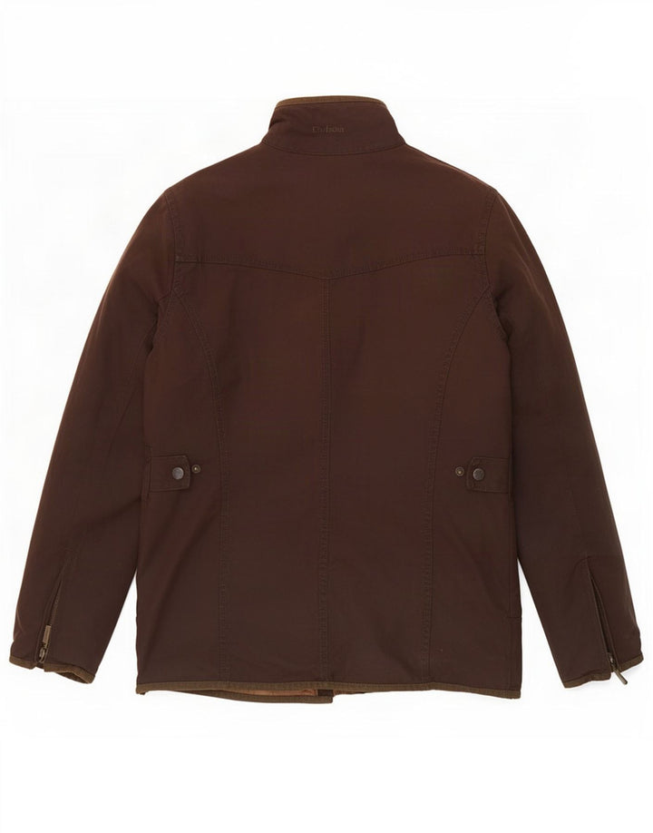 Barbour Womens Waxed Cotton Jacket UK 10 Small Brown