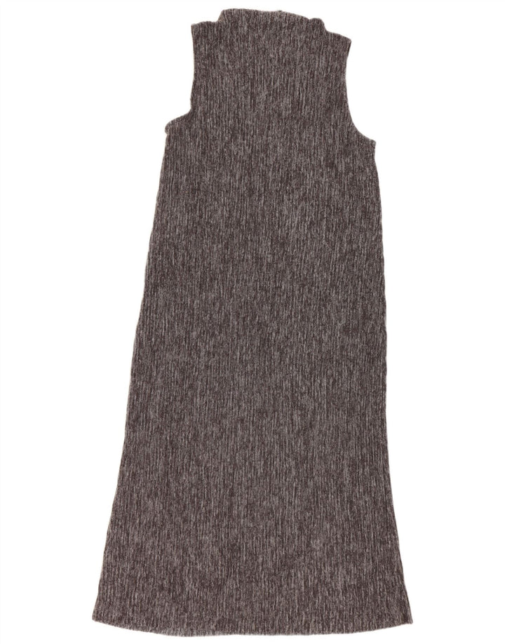 Zara Womens Sleeveless Maxi Dress UK 12 Medium Grey Polyester