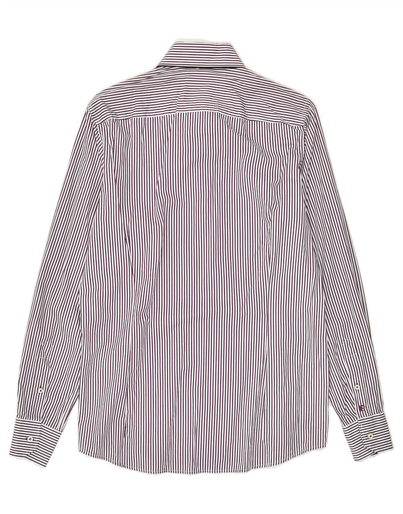 PIERRE CARDIN Mens Paris Shirt Size 38 Small Purple Pinstripe Cotton | Vintage Pierre Cardin | Thrift | Second-Hand Pierre Cardin | Used Clothing | Messina Hembry 