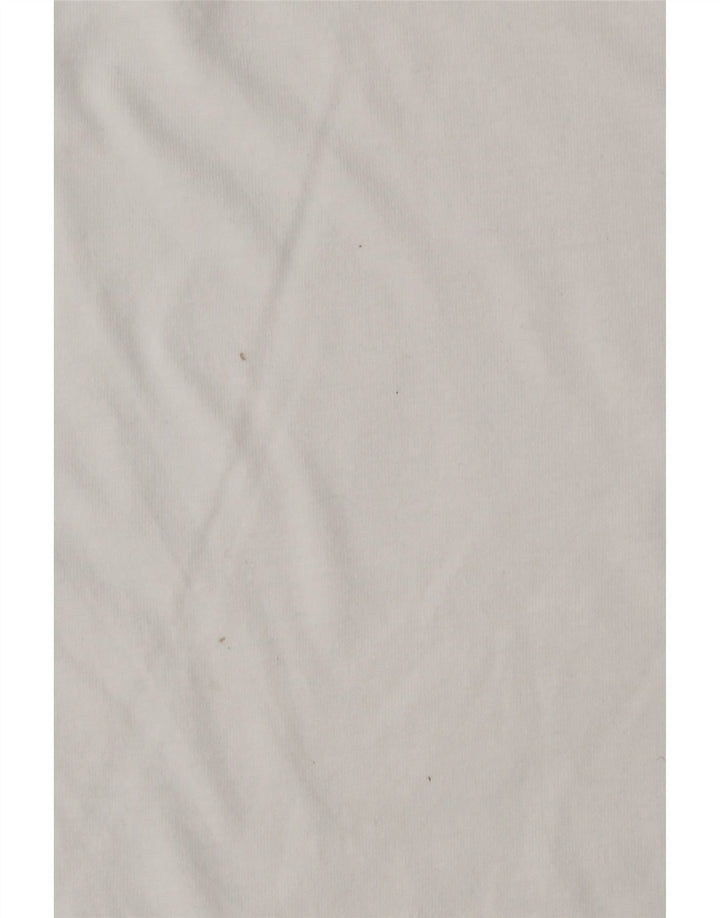 PENGUIN Mens T-Shirt Top Large White Spotted Cotton