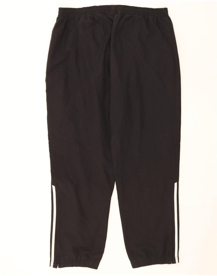 Adidas Mens Tracksuit Trousers Joggers 2XL Black Polyester