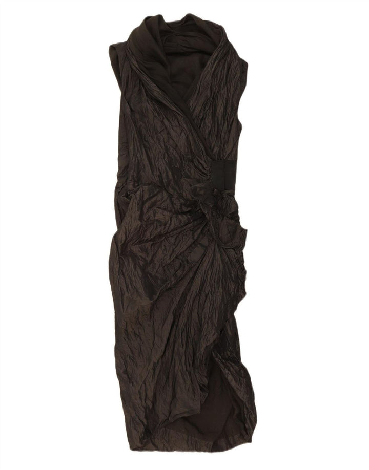 ALL SAINTS Womens Sleeveless Wrap Dress UK 10 Small Black