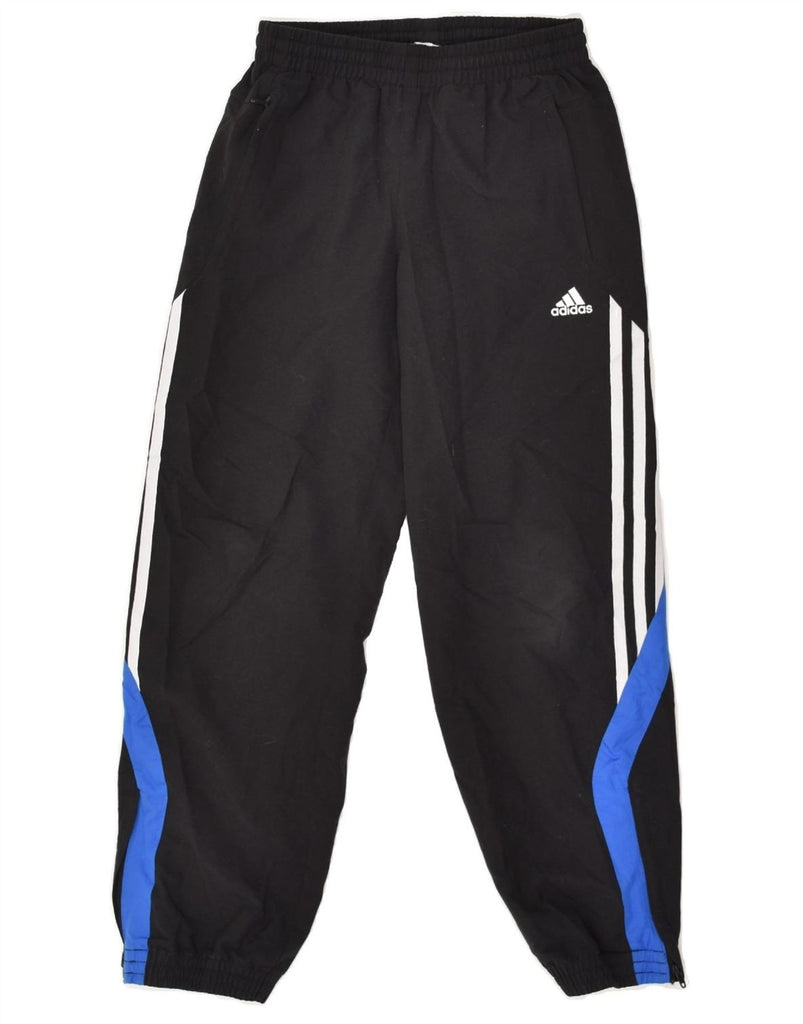 ADIDAS Boys Tracksuit Trousers 9-10 Years Black Polyester | Vintage Adidas | Thrift | Second-Hand Adidas | Used Clothing | Messina Hembry 