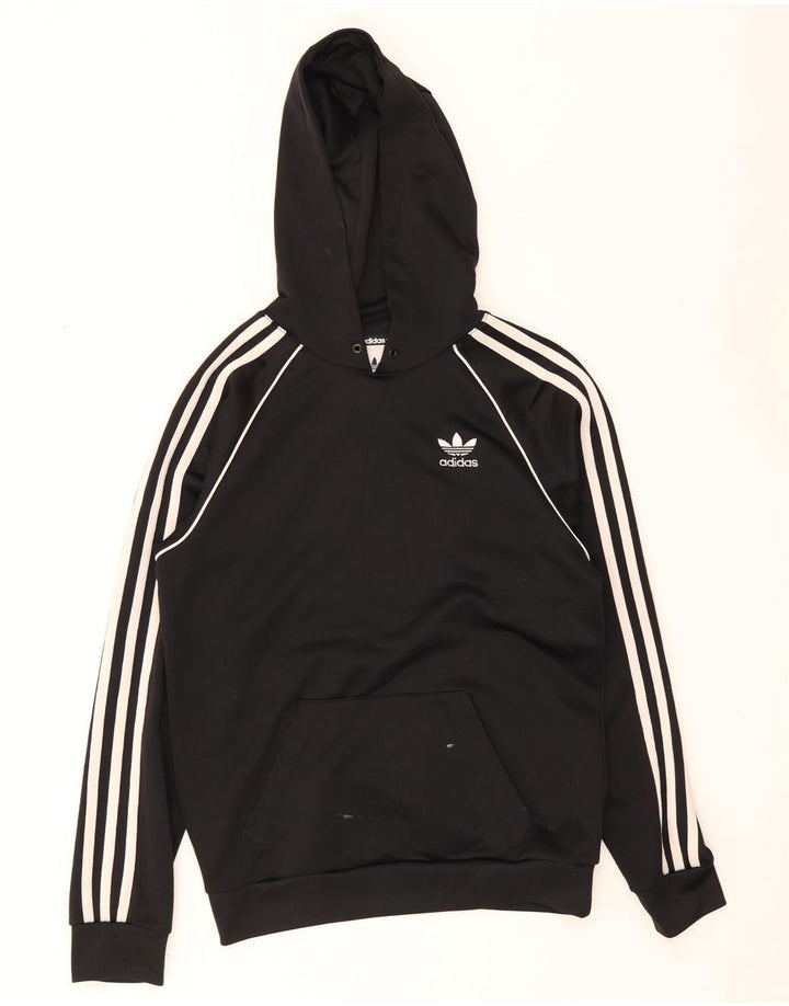 Adidas Mens Hoodie Jumper XS Black Polyester