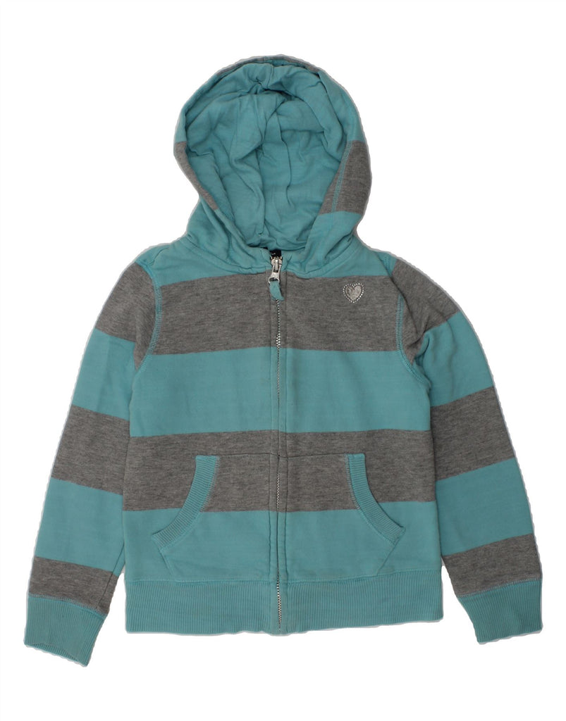 GAP Boys Zip Hoodie Sweater 5-6 Years Small  Blue Striped Cotton | Vintage Gap | Thrift | Second-Hand Gap | Used Clothing | Messina Hembry 