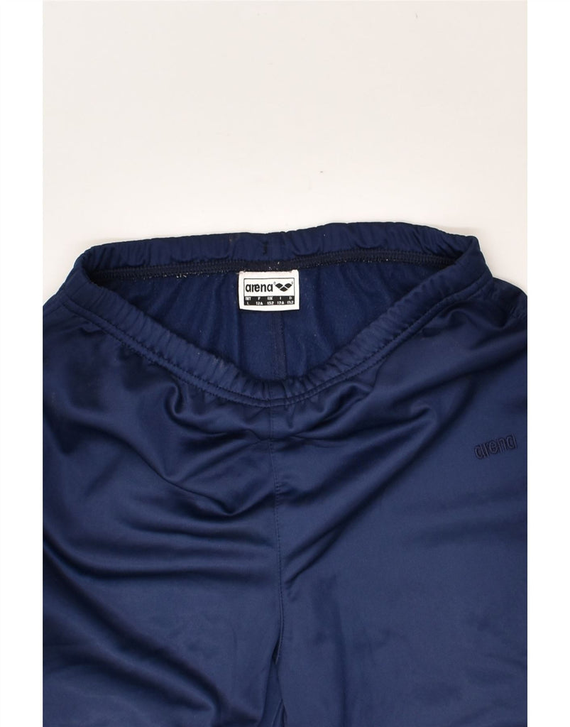 ARENA Boys Tracksuit Trousers 11-12 Years Navy Blue Polyester | Vintage Arena | Thrift | Second-Hand Arena | Used Clothing | Messina Hembry 