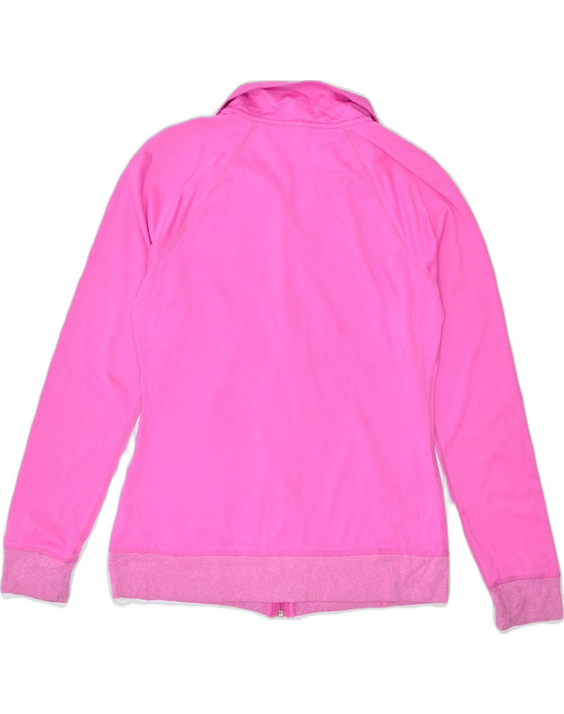 FILA Womens Tracksuit Top Jacket UK 14 Medium Pink Polyester Sports | Vintage | Thrift | Second-Hand | Used Clothing | Messina Hembry 