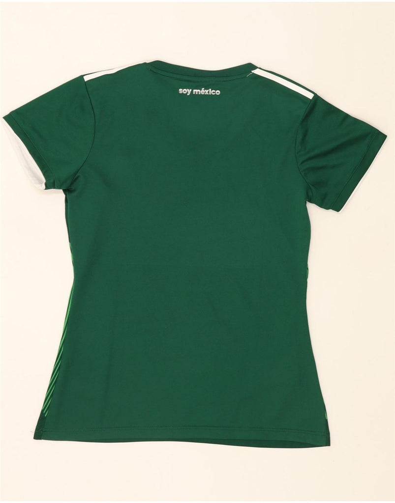 ADIDAS Womens Mexico T-Shirt Top UK 18 XL Green Polyester Vintage Adidas and Second-Hand Adidas from Messina Hembry 