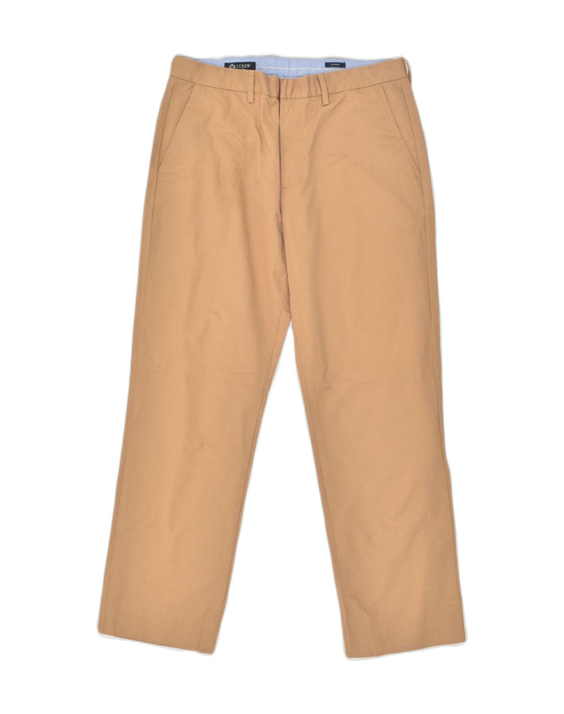 J. CREW Mens Straight Chino Trousers W34 L32 Brown Cotton | Vintage J. Crew | Thrift | Second-Hand J. Crew | Used Clothing | Messina Hembry 