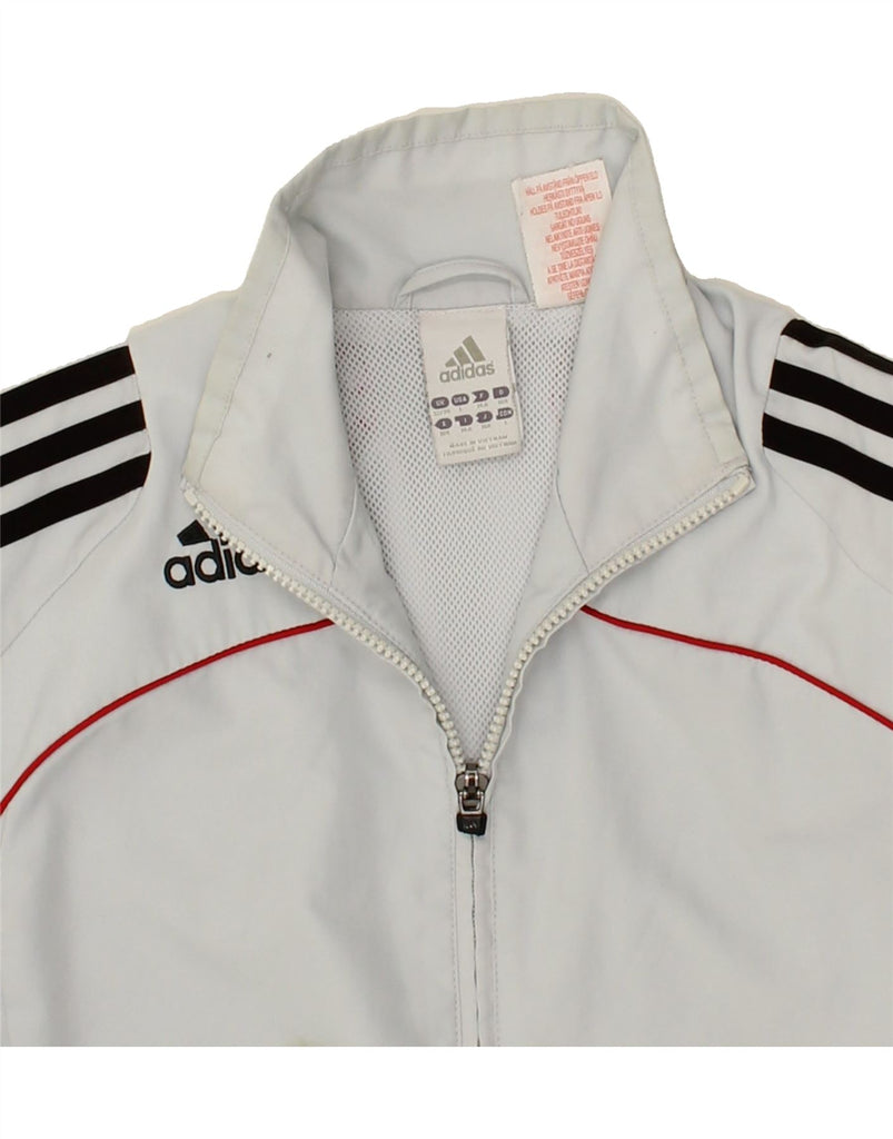 ADIDAS Boys Graphic Tracksuit Top Jacket 13-14 Years XL Grey Polyester | Vintage Adidas | Thrift | Second-Hand Adidas | Used Clothing | Messina Hembry 