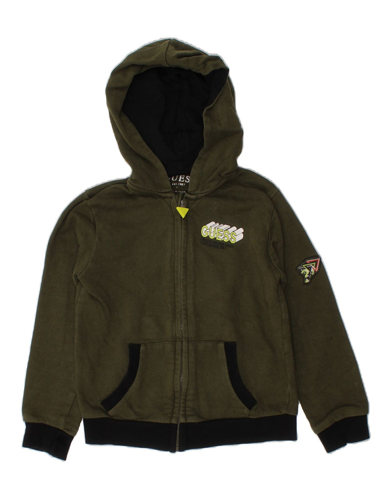 GUESS Boys Graphic Full Tracksuit 5-6 Years  Khaki Colourblock Cotton Vintage Guess and Second-Hand Guess from Messina Hembry 
