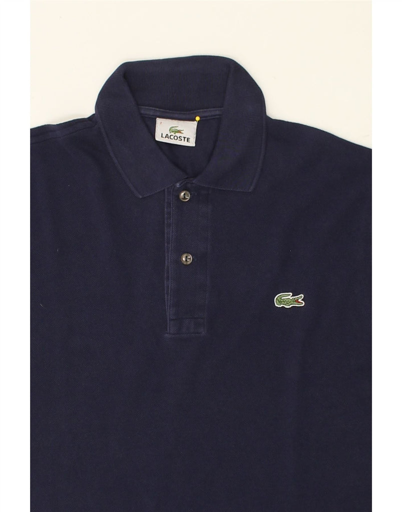 LACOSTE Mens Polo Shirt Size 2 XS Navy Blue Cotton | Vintage Lacoste | Thrift | Second-Hand Lacoste | Used Clothing | Messina Hembry 