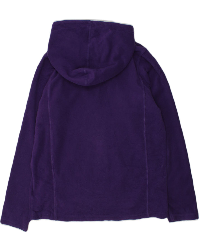 MOUNTAIN WAREHOUSE Girls Hooded Zip Neck Fleece Jumper 11-12 Years Purple | Vintage Mountain Warehouse | Thrift | Second-Hand Mountain Warehouse | Used Clothing | Messina Hembry 