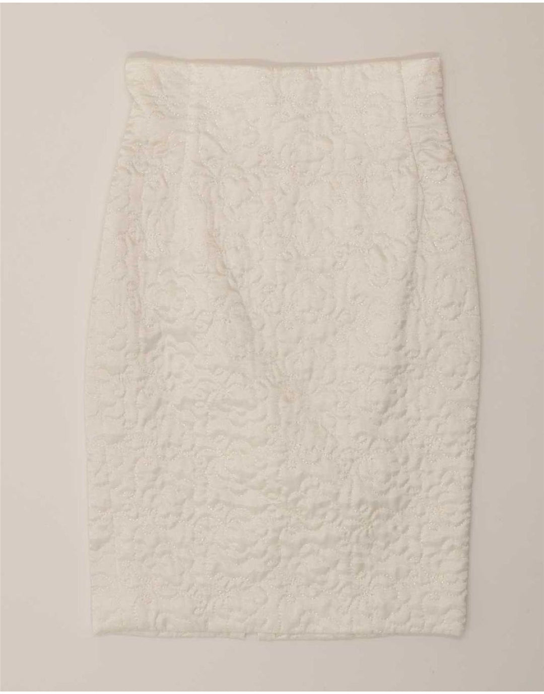 Vintage Womens 2 Piece Skirt Set IT 44 Medium W28 White Viscose