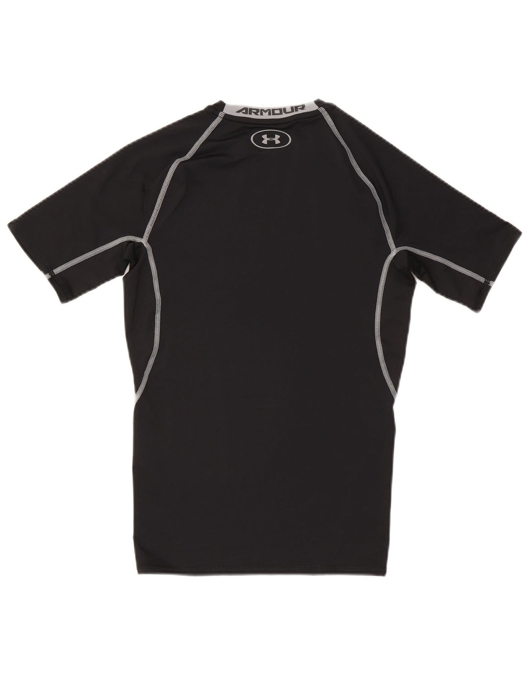 Under Armour Mens Heat Gear Graphic T-Shirt Top Medium Black Polyester