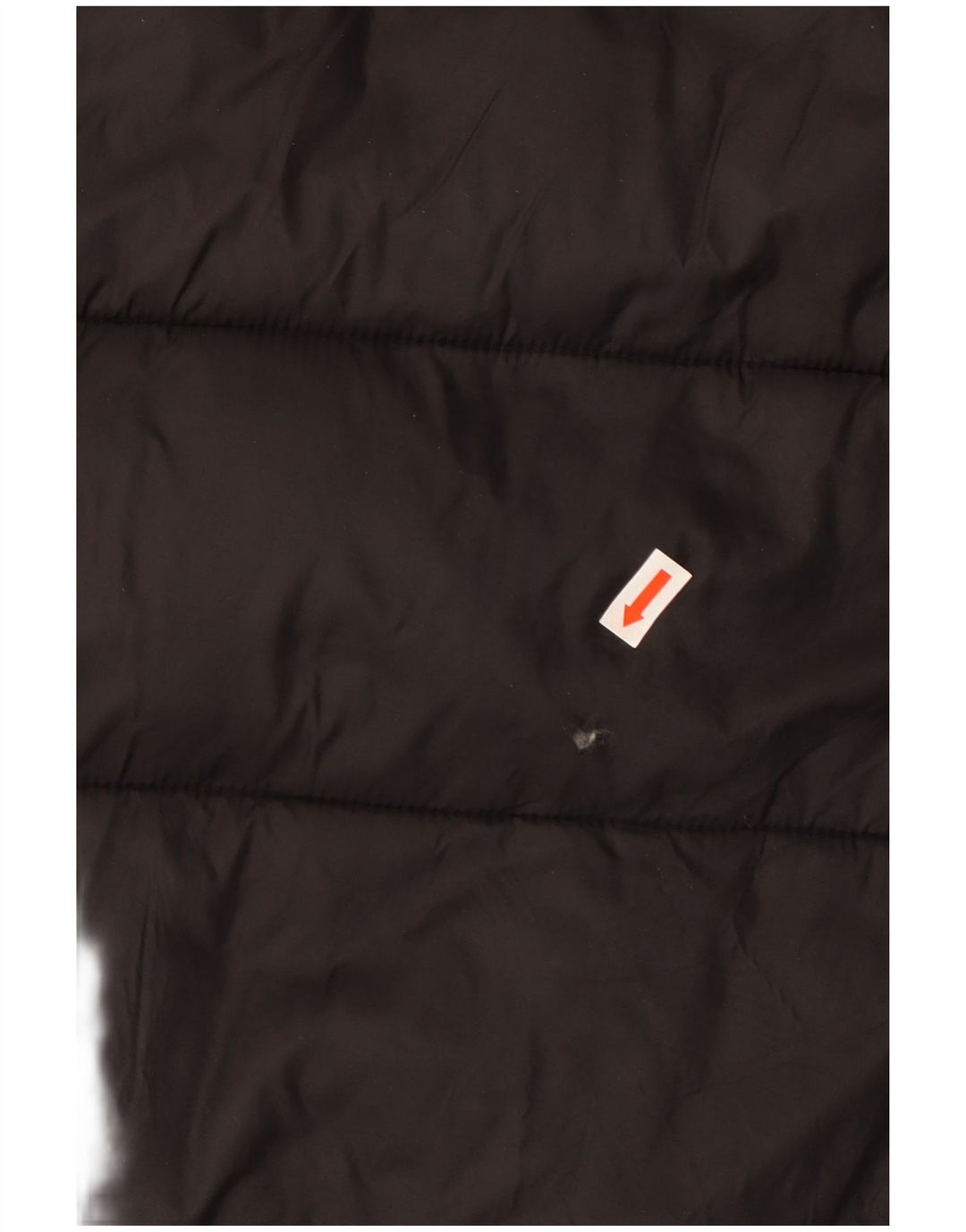 ZARA Womens Oversized Hooded Padded Coat UK 10 Small Black Polyester