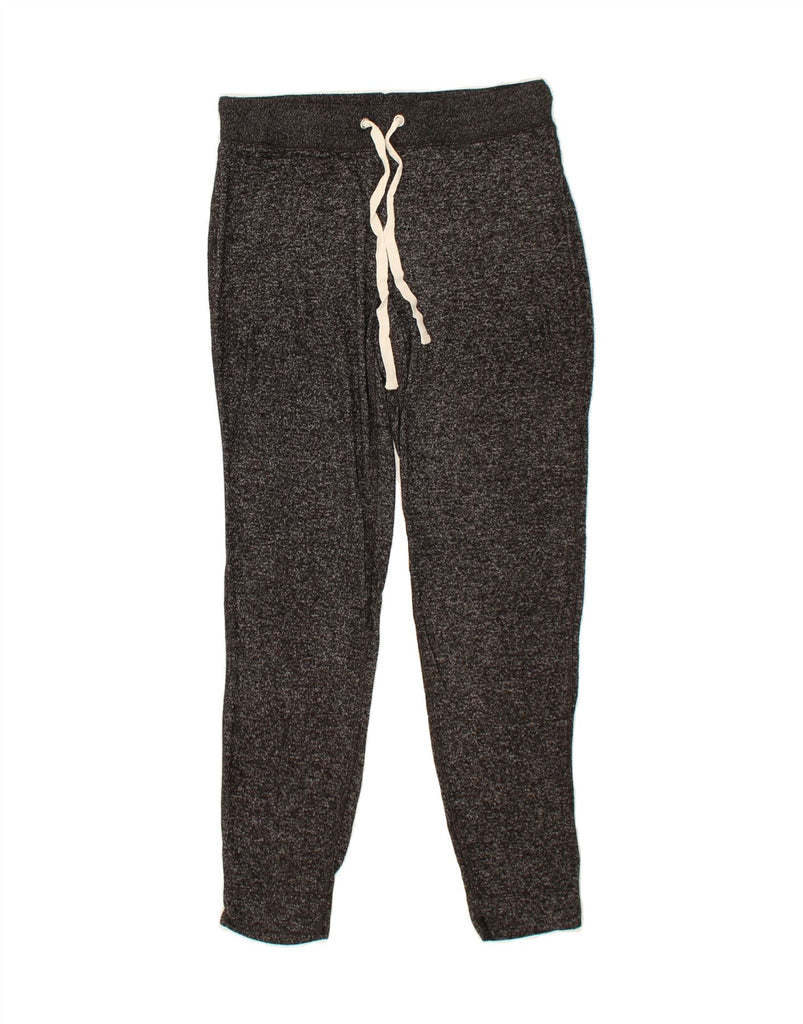 J. CREW Womens Tracksuit Trousers UK 14 Medium  Black Flecked Cotton Vintage J. Crew and Second-Hand J. Crew from Messina Hembry 