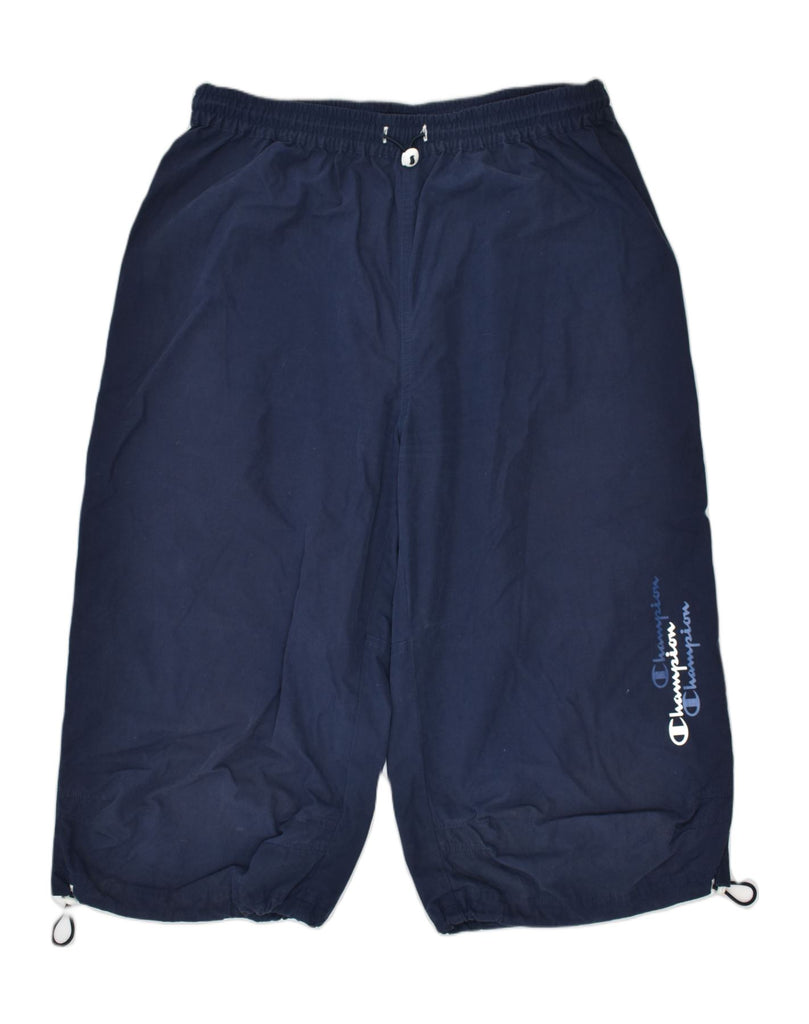 CHAMPION Boys Sport Shorts 13-14 Years Navy Blue Polyester | Vintage | Thrift | Second-Hand | Used Clothing | Messina Hembry 