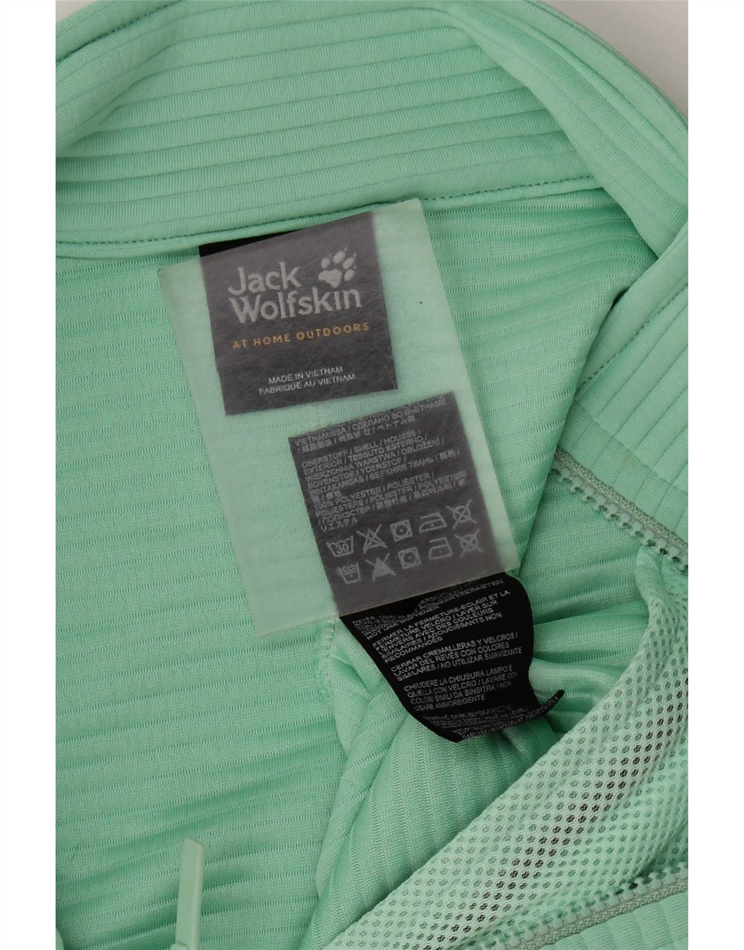 JACK WOLFSKIN Womens Tracksuit Top Jacket UK 10 Small Green Polyester