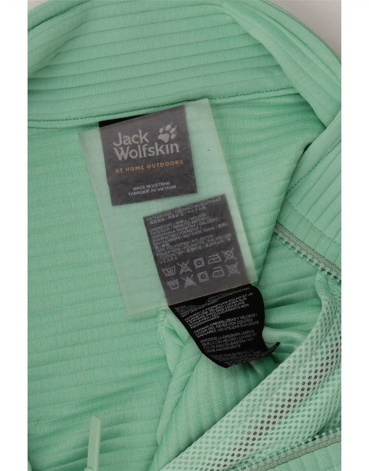 JACK WOLFSKIN Womens Tracksuit Top Jacket UK 10 Small Green Polyester