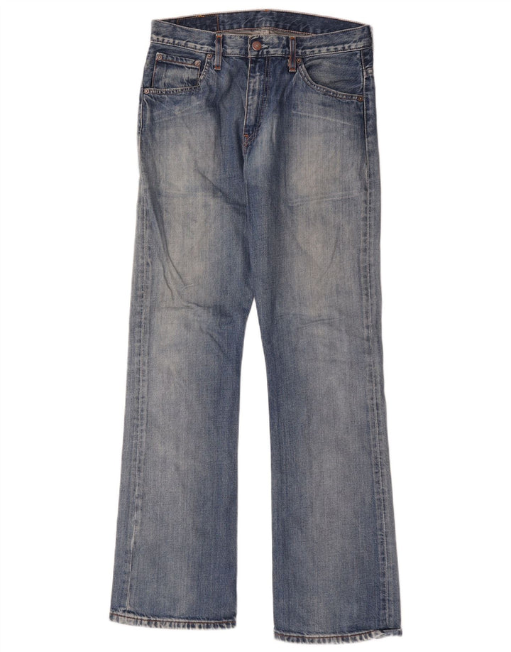 Levi's Mens 507 Slim Bootcut Jeans W31 L34 Blue Cotton