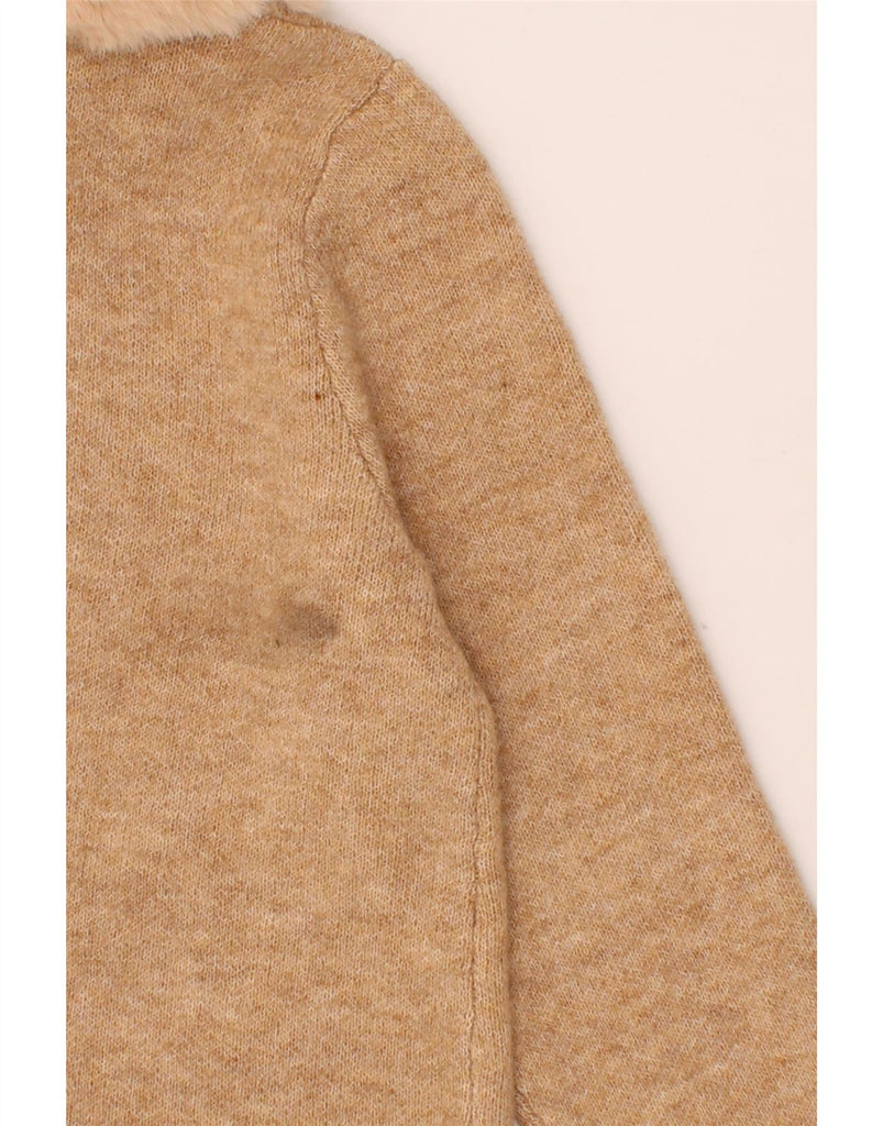 ELLEN TRACY  Womens Crop Cardigan Sweater UK 18 XL Beige Vintage Ellen Tracy and Second-Hand Ellen Tracy from Messina Hembry 