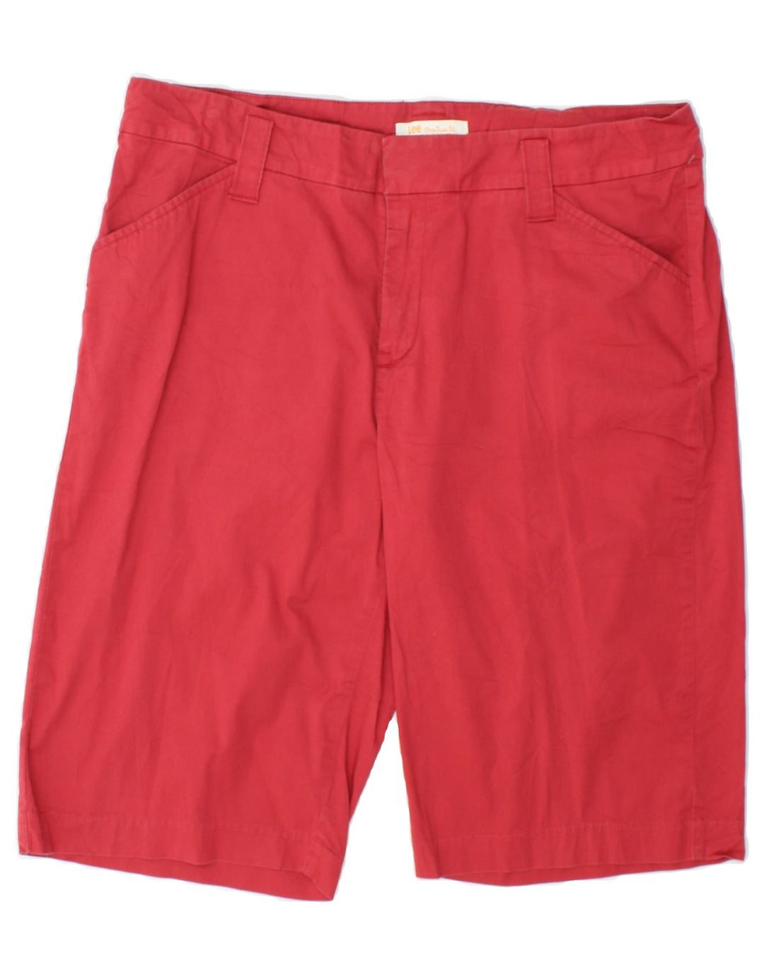 LEE Womens Casual Shorts US 14 XL W36 Red Cotton Vintage Lee and Second-Hand Lee from Messina Hembry 