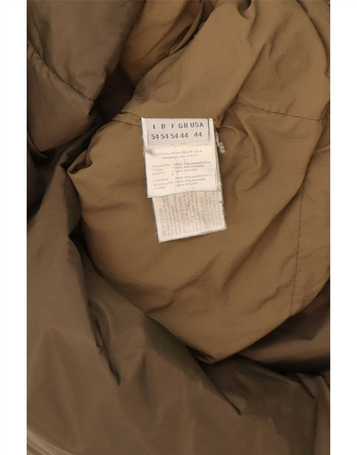 Belfe Mens Hooded Padded Jacket UK 44 2XL Khaki Polyamide