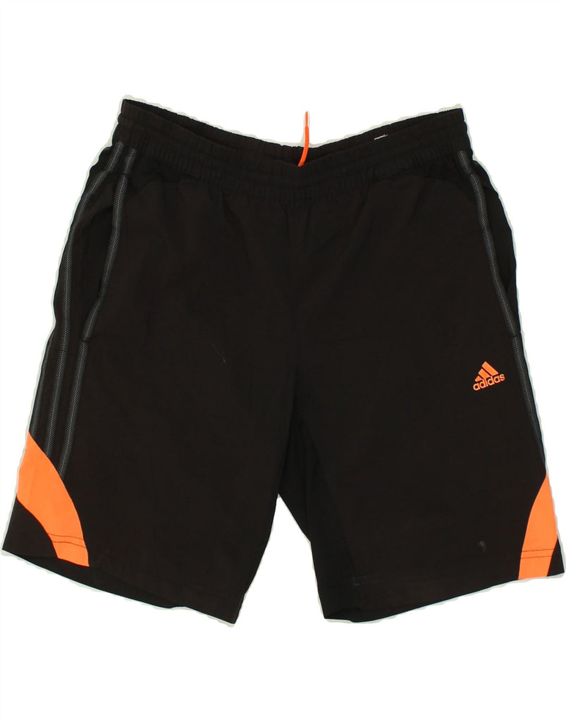 ADIDAS Boys Clima 365 Sport Shorts 13-14 Years Black Polyester Vintage Adidas and Second-Hand Adidas from Messina Hembry 