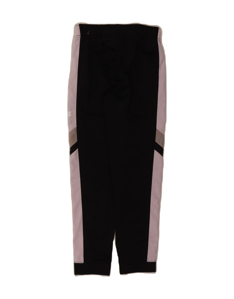 NIKE Girls Tracksuit Trousers Joggers 10-11 Years Medium Black Colourblock Vintage Nike and Second-Hand Nike from Messina Hembry 
