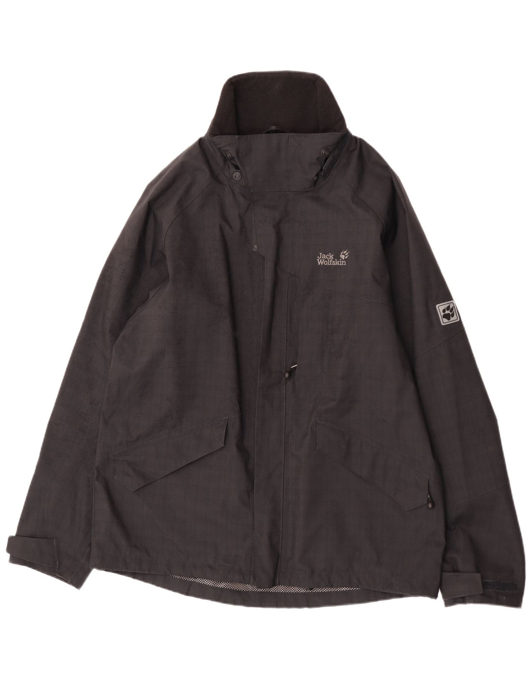 Jack Wolfskin Mens Rain Jacket UK 40 Large Black Polyester