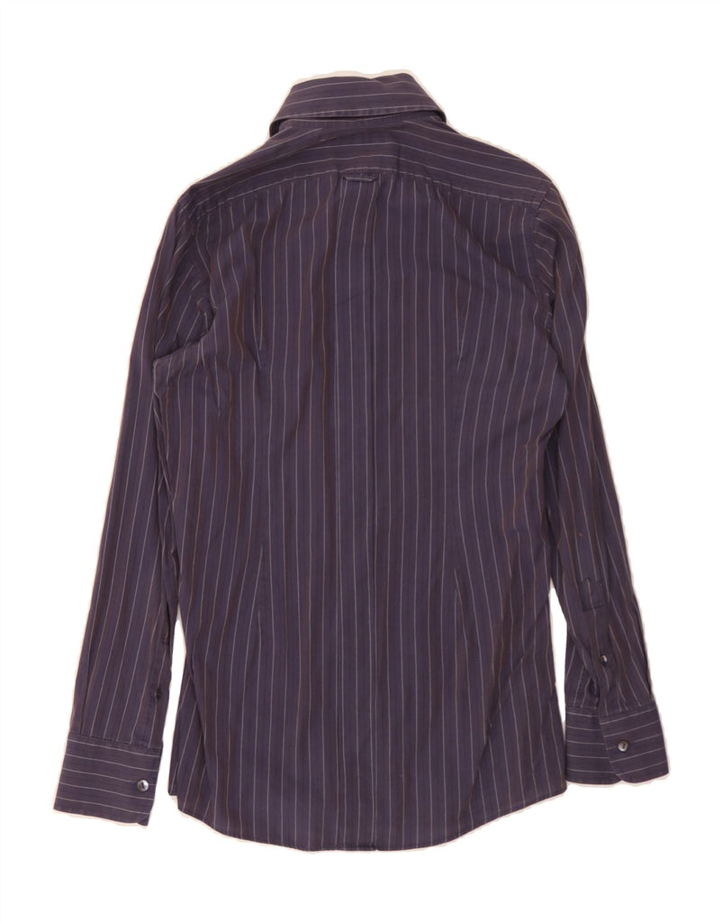 DOLCE & GABBANA Mens Shirt Size 38 15 Medium Purple Striped Vintage Dolce & Gabbana and Second-Hand Dolce & Gabbana from Messina Hembry 