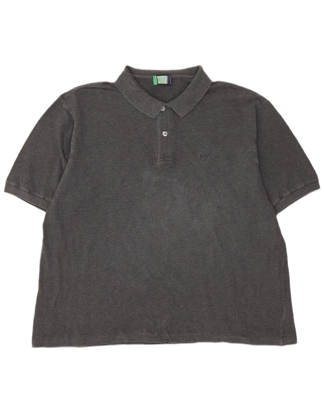 SERGIO TACCHINI Mens Polo Shirt IT 58 2XL Grey Cotton