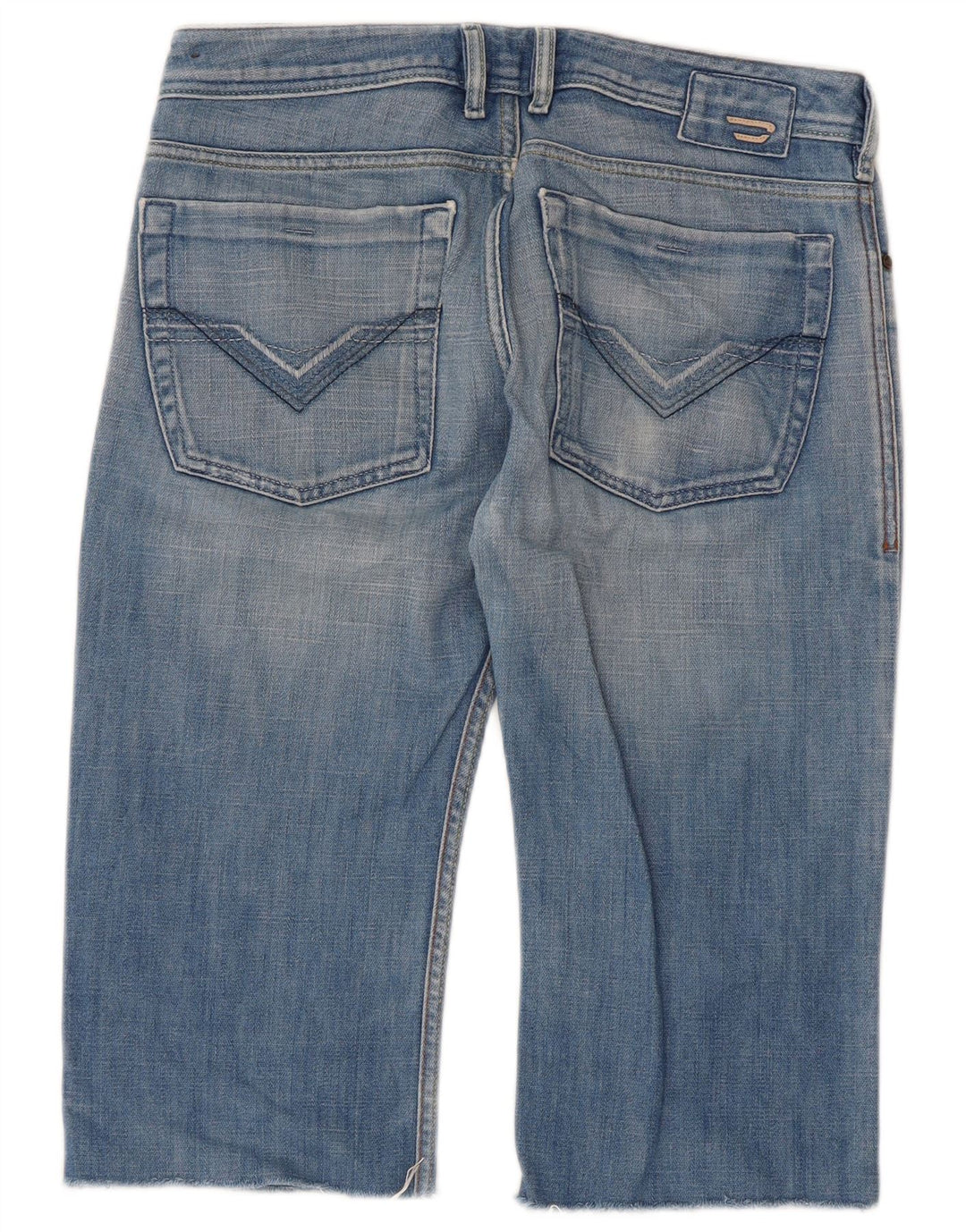 Diesel Mens Denim Shorts W30 Medium Blue Cotton