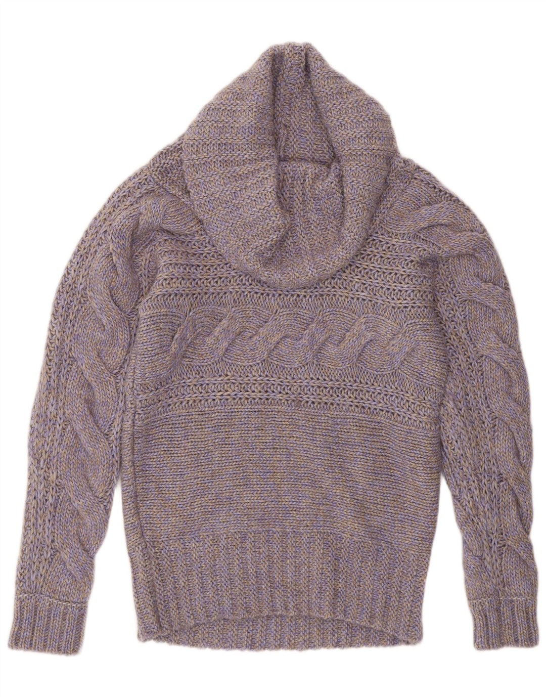 Esprit Womens Roll Neck Jumper Sweater UK 14 Medium Purple Wool