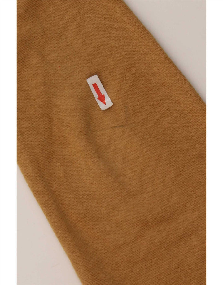 Nike Mens Hoodie Jumper Medium Beige Cotton