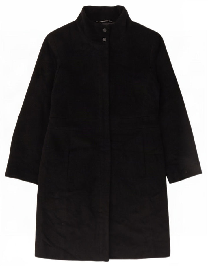 Calvin Klein Womens Overcoat US 6 Medium Black Angora