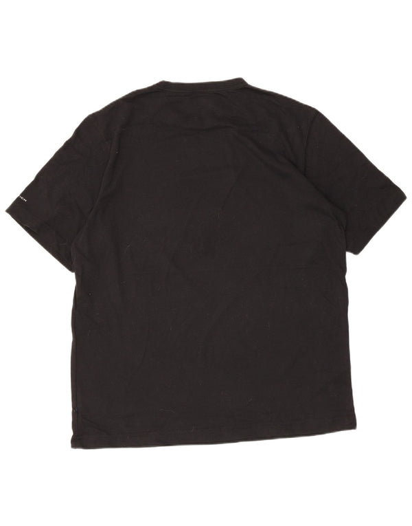 Columbia Mens Omni-Wick T-Shirt Top Medium Black Polyester