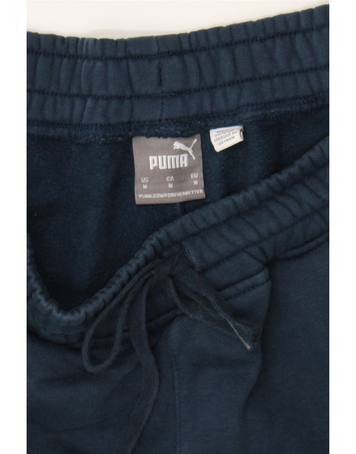 PUMA Mens Sport Shorts Medium Navy Blue Cotton Vintage Puma and Second-Hand Puma from Messina Hembry 