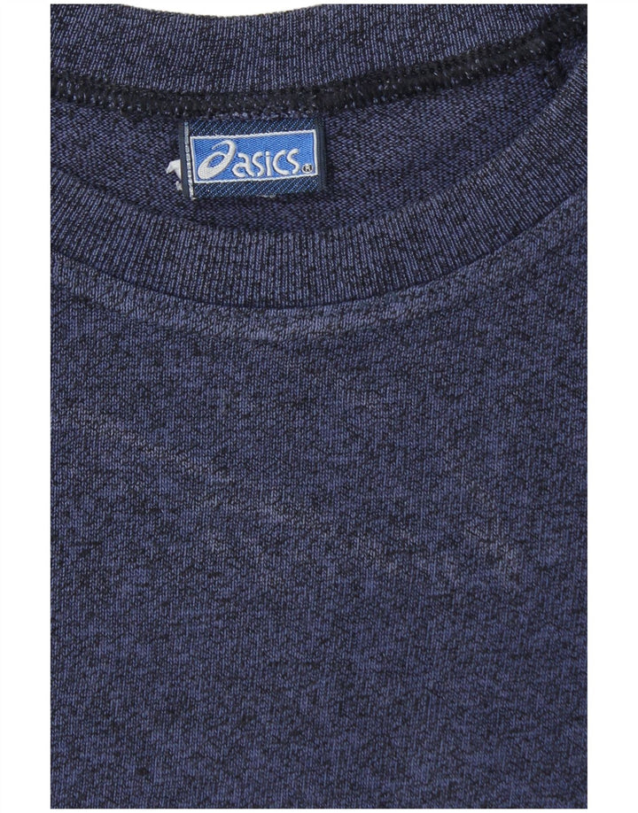 Asics Mens Graphic T-Shirt Top Large Navy Blue
