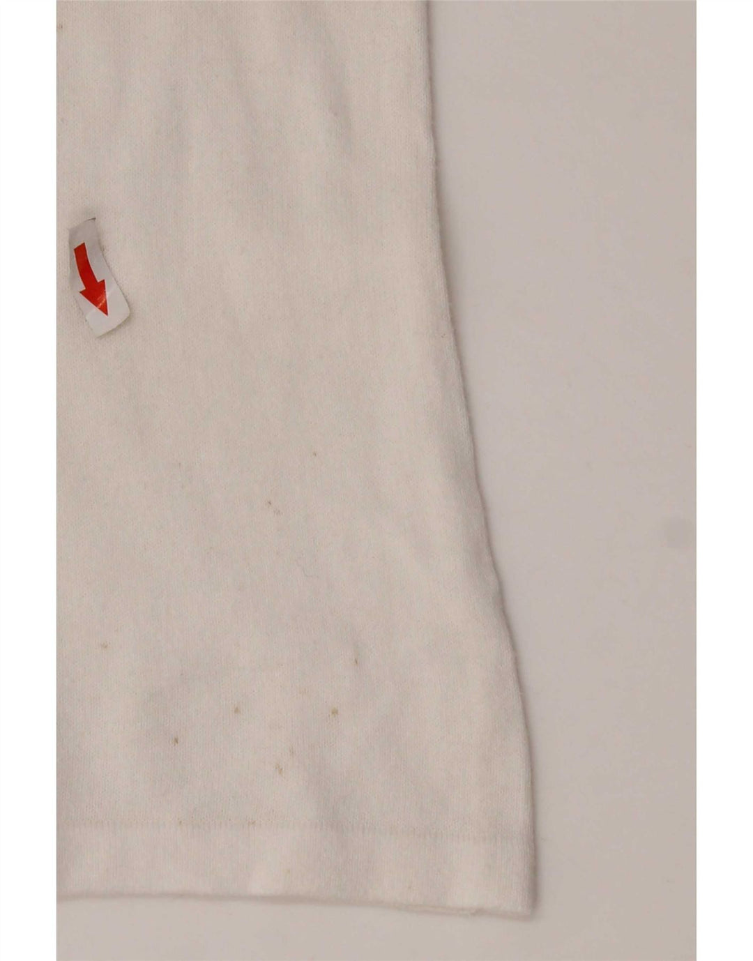 Benetton Womens Top Long Sleeve UK 14 Medium White