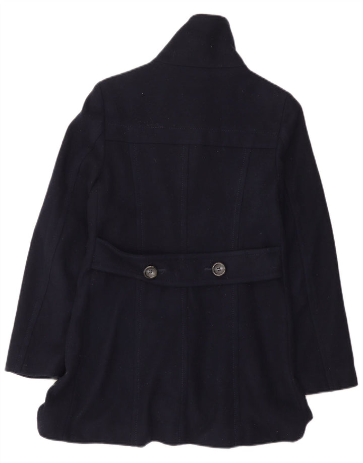 Benetton Girls Double Breasted Coat 9-10 Years Navy Blue
