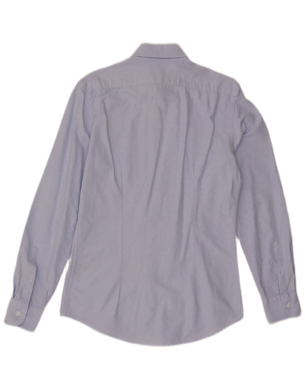 Reiss Mens Slim Fit Shirt Small Blue Cotton