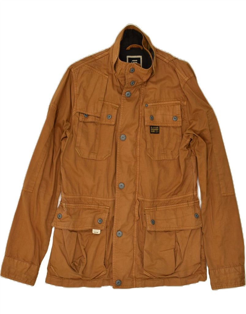 G-STAR Mens Utility Jacket UK 38 Medium Brown Cotton | Vintage G-Star | Thrift | Second-Hand G-Star | Used Clothing | Messina Hembry 