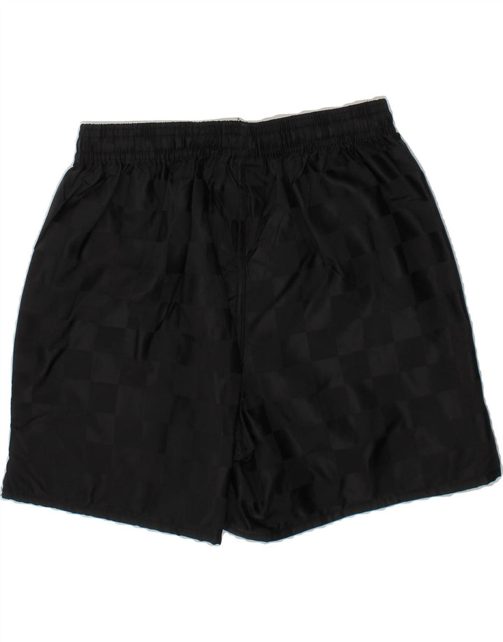 UMBRO Boys Sport Shorts 9-10 Years Small Black Geometric Nylon Vintage Umbro and Second-Hand Umbro from Messina Hembry 