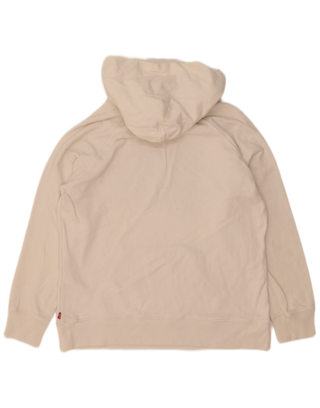 Levi's Mens Graphic Hoodie Jumper Small White Cotton