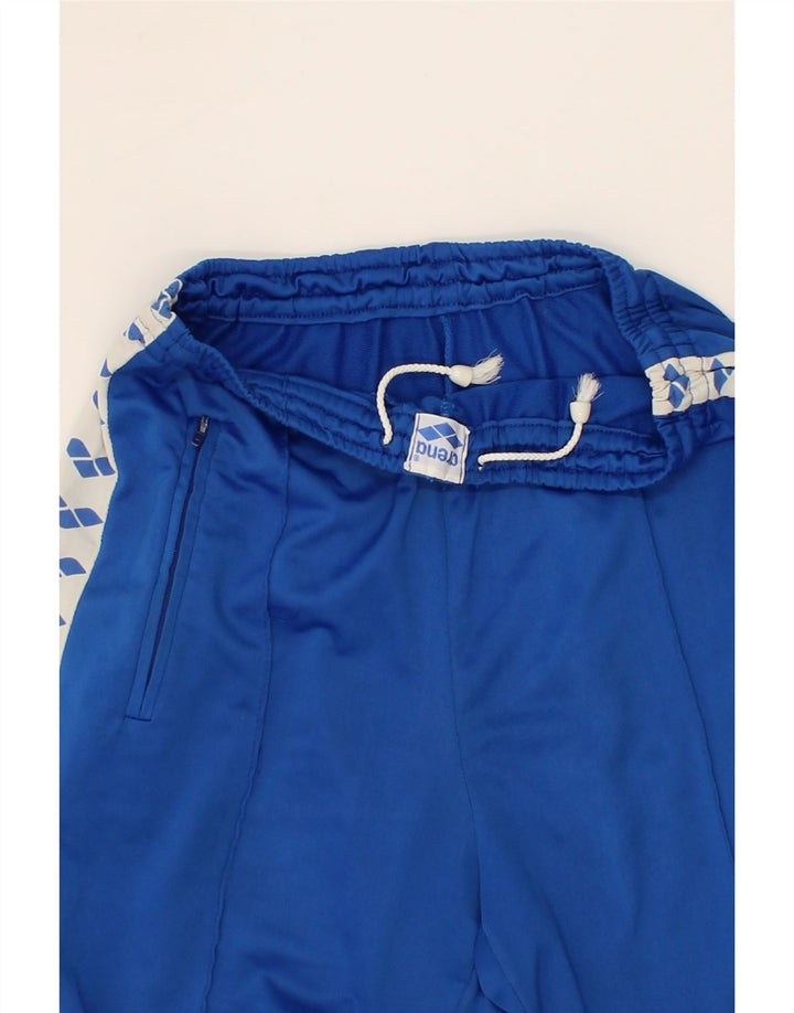ARENA Boys Tracksuit Trousers 11-12 Years Blue Colourblock Vintage Arena and Second-Hand Arena from Messina Hembry 