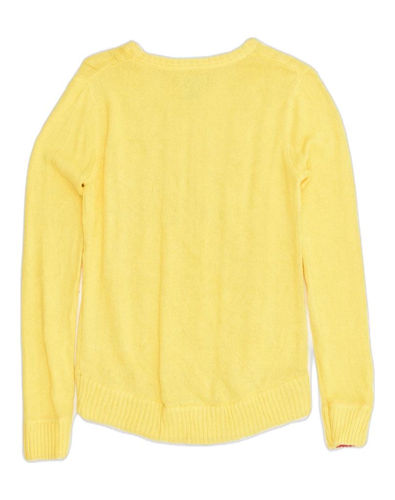 NAUTICA Girls Boat Neck Jumper Sweater 14-15 Years Large Yellow Cotton | Vintage Nautica | Thrift | Second-Hand Nautica | Used Clothing | Messina Hembry 